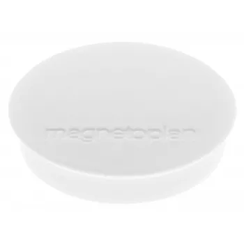 magnetoplan Discofix rund magnet standard, vit, fullkärna ferrit, hållkraft 0,7 kg (1664200)