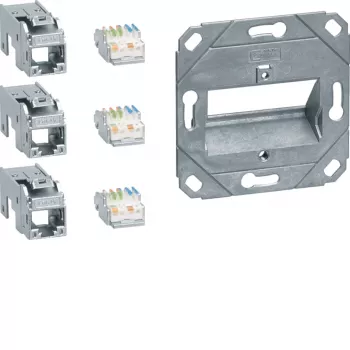 Hager Teha GMKSRJ45C6A3 Cat.6A skärmad RJ45-anslutningsmodul