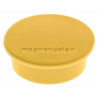 Magnetoplan Discofix rund magnet gul, massiv ferritkärna, 2,2 kg hållkraft 1662002
