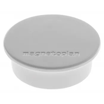 Magnetoplan Discofix rund magnet, grå, massiv ferritkärna, 2,2 kg hållkraft (1662001)
