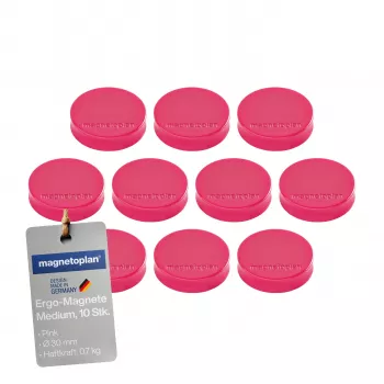 MAGNETOPLAN HOLTZ magnet Ergo Medium 1664018 30 mm rosa 10 st