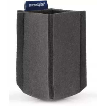 magnetoplan magnetoTray liten pennhållare, grå filt, 100% återvunnen PET, magnetisk 1227601