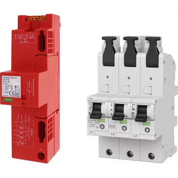 DEHN SET 3 DSH ZP B2 LSG TT + 1x DSHU 909657 Åskströms- och överspänningsavledarset