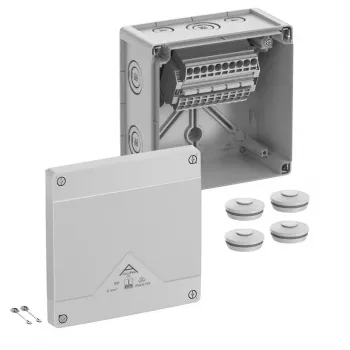 SPELSBERG Abox Pro SL-6² kopplingsdosa, IP66/IP67/IP69, 5-polig, grå 40644001