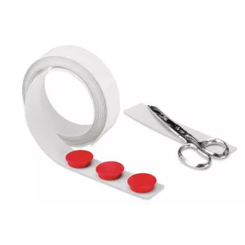 Magnetoplan magnetband vitt självhäftande 35 mm x 5 m flexibelt metallband för montering 5705105