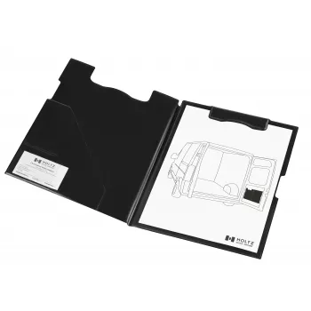 MAGNETOPLAN HOLTZ magnetoplan magnetisk skrivplatta, svart skrivplatta med magnetisk vikmekanism, fäster på magnetiska ytor – 1 st (1131612)