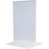MAGNETOPLAN HOLTZ akryl-bordsställ DIN A3 stående kristallklar dubbelsidig 297 x 420 mm (43115)