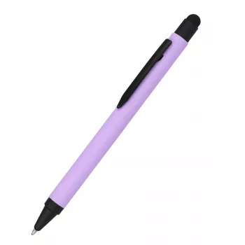 ONLINE SCHREIBGERÄTE aluminiumkulspetspenna med stylus, lila, blått bläck (32120/3D)