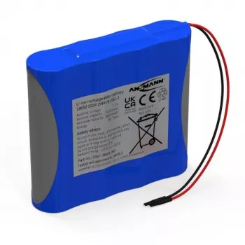 Ansmann Li-Ion batteripack 2S2P 7,2V 5100mAh 4x 18650 med kabel & BMS