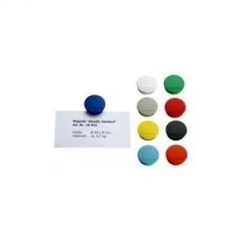 Magnetoplan Discofix rund magnet standard grå fullkärna ferrit 0,7 kg hållkraft 1664201