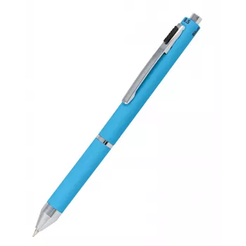 ONLINE Schreibgeräte 4-färgs kulspetspenna Multipen blå (rött, blått, svart, grått bläck), 1 st 32072/3D