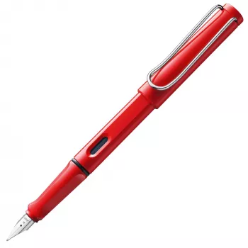 Lamy Safari reservoarpenna röd fin spets 1205252