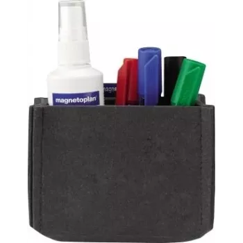 magnetoplan magnetoTray Medium grå filtpennhållare, magnetisk, av 100 % återvunna PET-flaskor 1227701