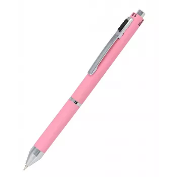 ONLINE 4-färgs kulspetspenna Multipen Rose, röd/blå/svart/grå 32075/3D
