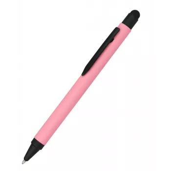 ONLINE SCHREIBGERÄTE ALU stylus kulspetspenna rosa, blått bläck, 1 st (32121/3D)