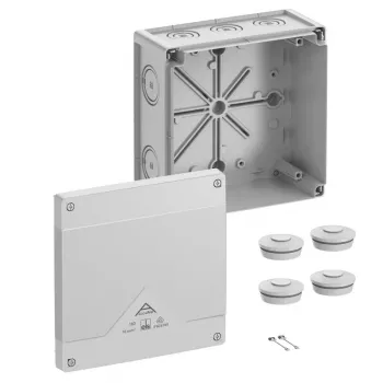 Spelsberg Abox Pro 160-L kopplingsdosa, IP66/IP67/IP69, grå, 160x160x91mm 41640001