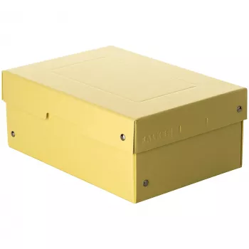 FALKEN PURE förvaringslåda 1250 ark pastellgul 18,0 x 25,0 x 10,0 cm, 1 st 22001944000F