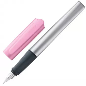 LAMY nexx Rose Fountain Pen - Left-Handed Nib (LH), Rubberized Grip, Snap-On Cap 1235139