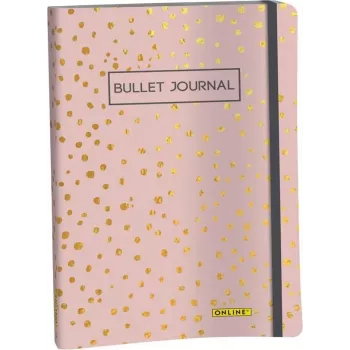 ONLINE Bullet Journal Spotlights Rose A5 Dot Grid Softcover Multicoloured 70042