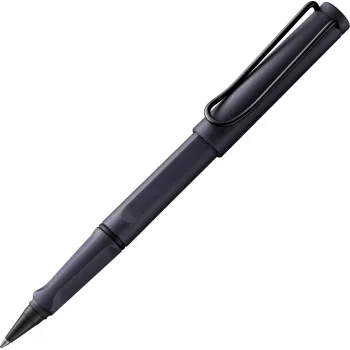 LAMY Safari Steel Rollerball Pen Black with T10 Ink Cartridge 1240210