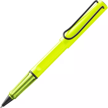 LAMY Safari rollerpenna neongul, blått bläck (1241857)