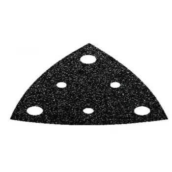 FEIN Delta slippapper kardborre med hål korn 80, 80 mm hörn, 50-pack 63717110015