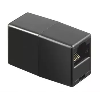 GoodConnections Alcasa MOD8-GC skärmad RJ45-koppling, Cat.6, hona till hona, svart