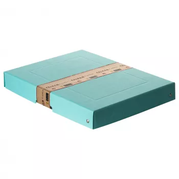 FALKEN PURE förvaringslåda 500 ark pastellblå 24,0 x 32,0 x 4,0 cm, 1 st (22001856000F)