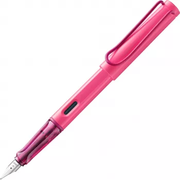 LAMY Safari Fountain Pen Neon Pink Medium Nib (M) - 1241892
