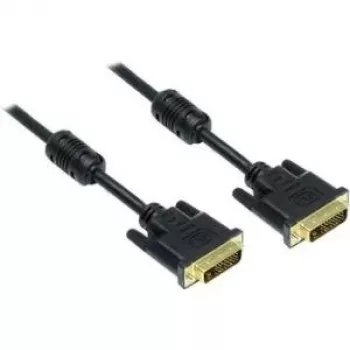 Good Connections DVI-D Dual Link-kabel 24+1 kontakt till kontakt, förgyllda kontakter, ferritkärna, svart, 1,8 m (4310-DG2)