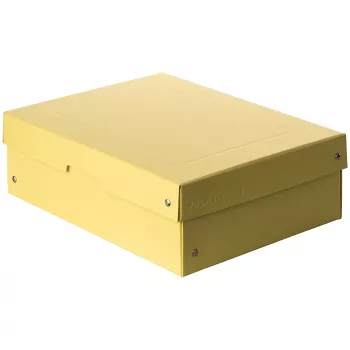 FALKEN PURE dokumentförvaringslåda 1250 ark pastellgul 24,0 x 32,0 x 10,0 cm, 1 st 22001936000F