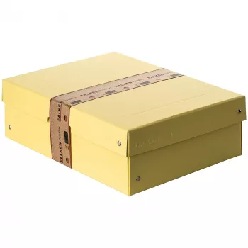 FALKEN PURE dokumentförvaringslåda 1250 ark pastellgul 24,0 x 32,0 x 10,0 cm, 1 st 22001936000F