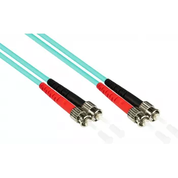 GoodConnections LW-815ST3 OM3 duplex multimode fiberoptisk patchkabel, ST/ST, 50/125, 15 m