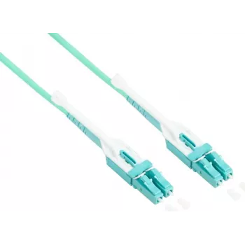 Good Connections OM3 duplex multimode fiberoptisk patchkabel LC/LC Uniboot LSZH aqua 15 m (LW-U815LC3)