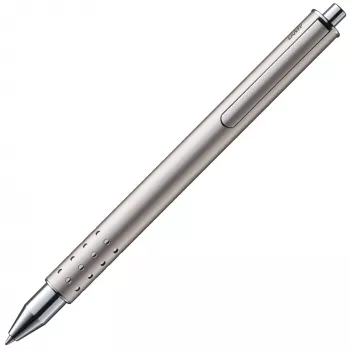 LAMY Swift Palladium rullpenna – infällbart clips, metallhölje, medelbredt svart bläck 1226052