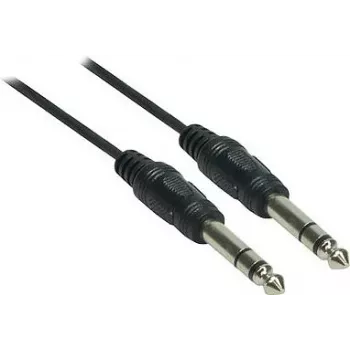 Good Connections 6,3 mm tele till 6,3 mm tele ljudkabel, 1,5 m, nicklad, svart 1963-015