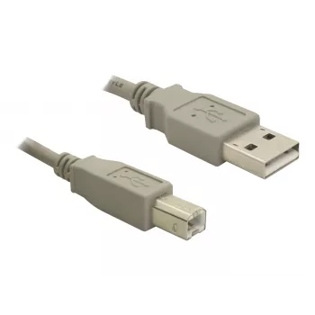 Delock USB 2.0 A-hane till B-hane upstream-kabel, 3 m, svart 82216