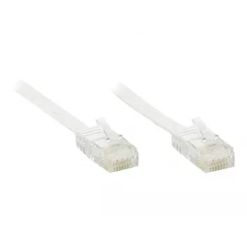 GoodConnections Cat. 6 U/UTP flat patchkabel, vit, 1,0 m (806U-F010)