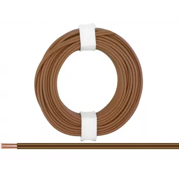 Donau Elektronik 218-88 flexibel ledning 2 x 0,14 mm² brun 5 m