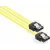 GoodConnections SATA 6 Gb/s-kabel med metallklämma, 0,70 m, gul 5047-A07Y