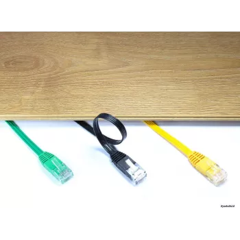 GoodConnections Cat. 5e U/UTP flat patchkabel, 7,5 m, vit 805U-F507W