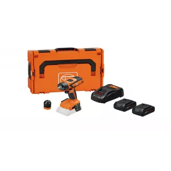 Fein ASCM 18 QSW AS 18V 5,0Ah Li-Ion batteriborrmaskin med 2 batterier, snabbladdare och väska 71161462000