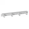 EFB-Elektronik 19 inch 1U kabelhanteringspanel med 4 stålbyglar, RAL 7035 ljusgrå 699995