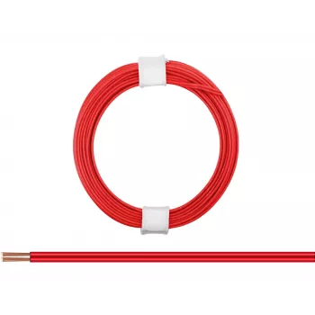 Donau Elektronik 114-00 Ledare 2 x 0,08 mm² röd 5 m