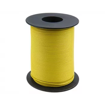 Donau Elektronik 119-13 Kopplingstråd 1 x 0,14 mm² gul 100 m