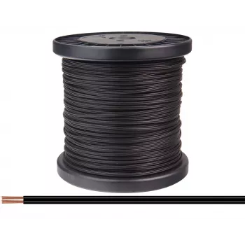Donau Elektronik 218-11-100 Ledning 2 x 0,14 mm² svart 100 m