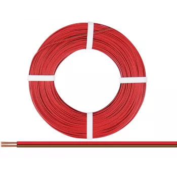 Donau Elektronik 218-08-25 ledning 2 x 0,14 mm² röd, brun 25 m