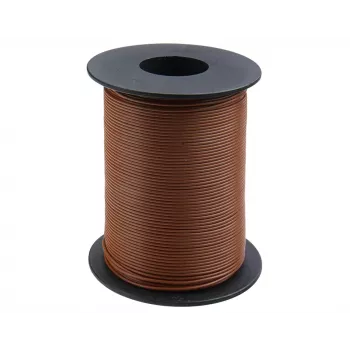 Donau Elektronik 119-18 ledning anslutningstråd 1x0,14mm² brun 100m