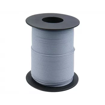 Donau Elektronik 119-19 ledning anslutningstråd 0,14 mm² grå 100 m