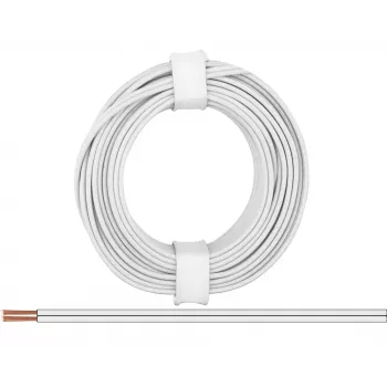 Donau Elektronik 218-55 ledning 2 x 0,14 mm² vit 5 m